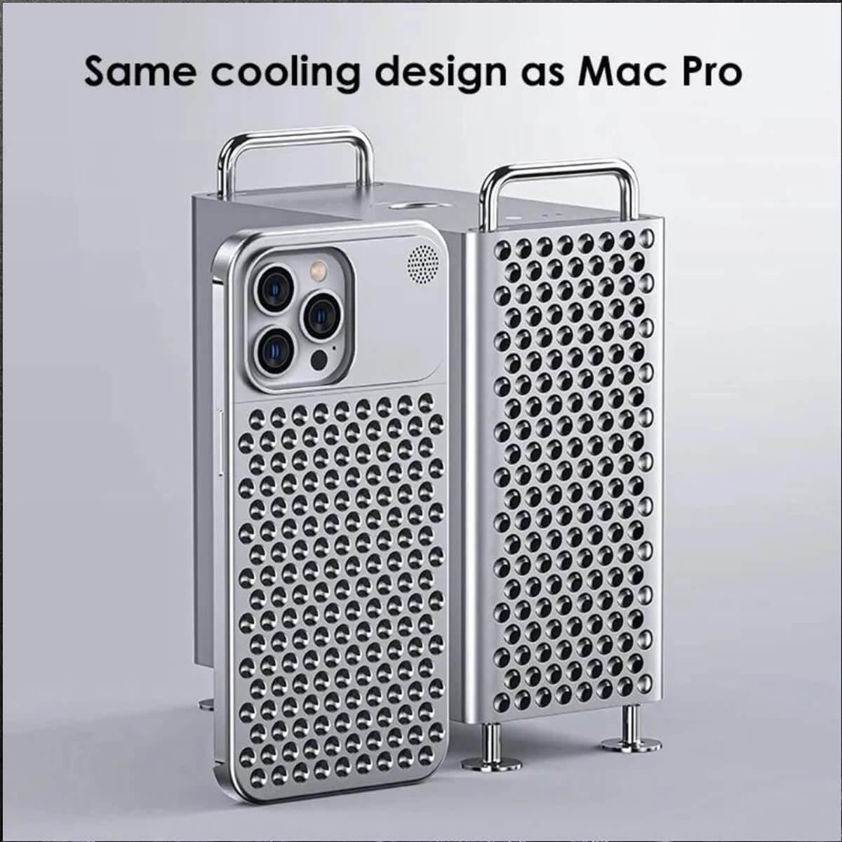 ALPHA Hybrid Metal Mesh iPhone Case - Desert Titanium