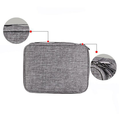 3 Layer Gadget Pouch Organizer - Wine Red
