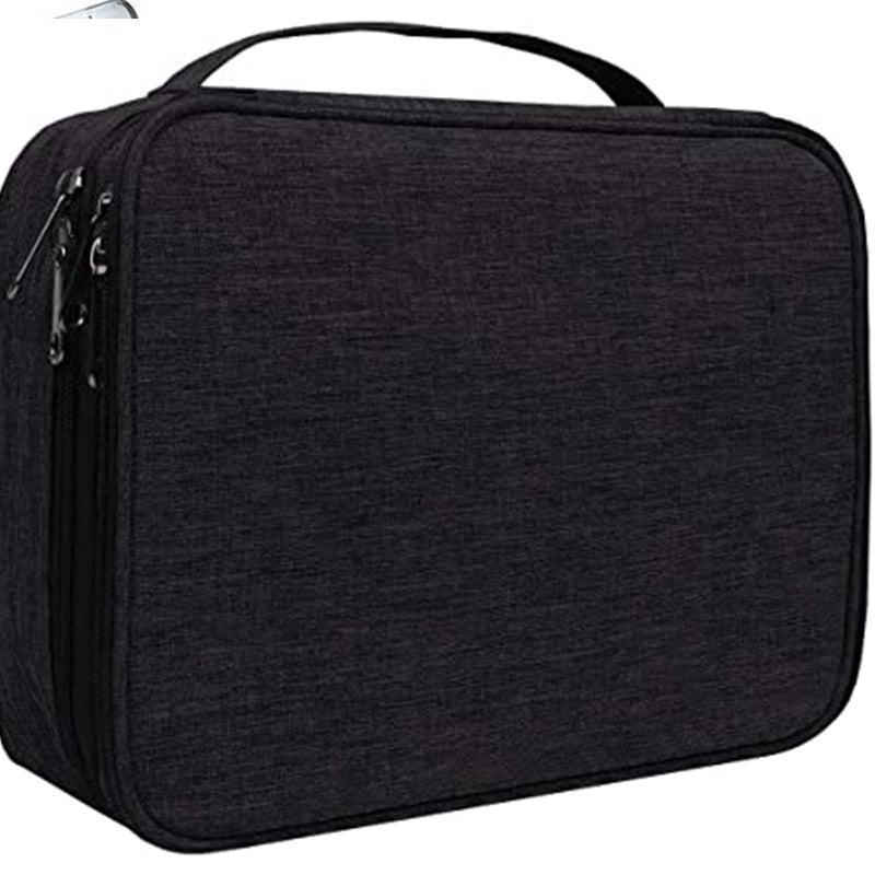 3 Layer Gadget Pouch Organizer - Wine Red