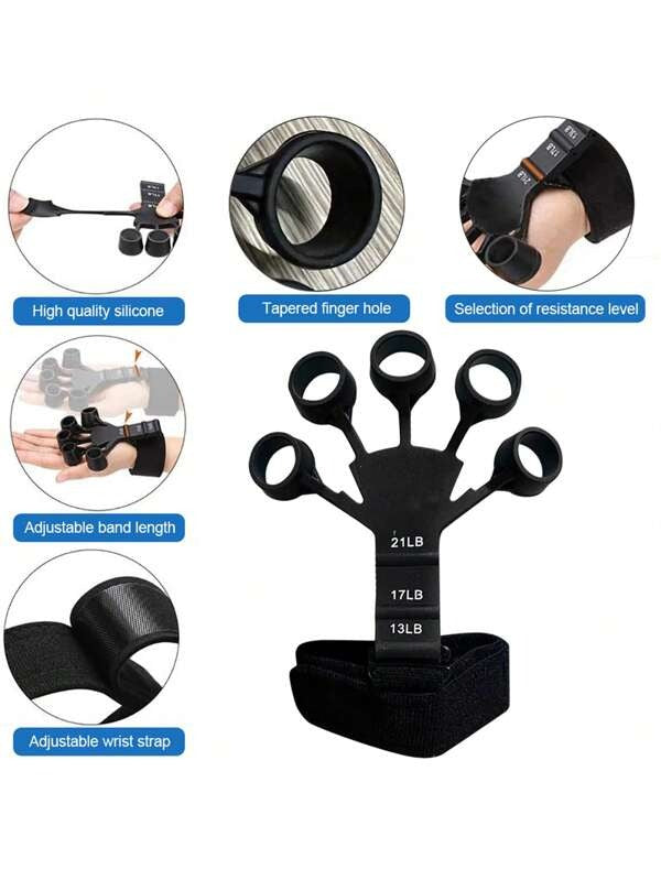 Exercise Finger Hand Strengthener Stretcher Hand Trainer Rehabilitation Training Silicone Hand Grip