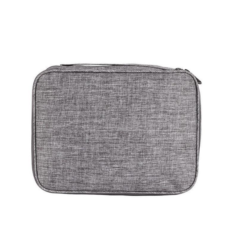 3 Layer Gadget Pouch Organizer - Wine Red