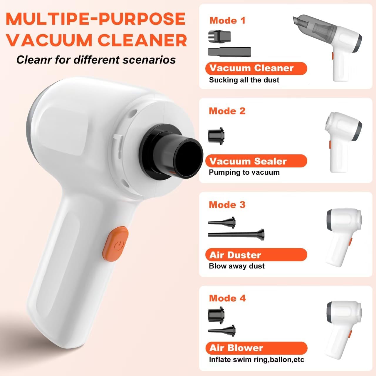 3 in 1 Handheld Vacuum Cleaner
