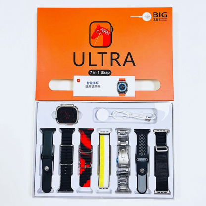 7-in-1 Ultra 2.01 Big Display Smartwatch - Free Cash on Delivery