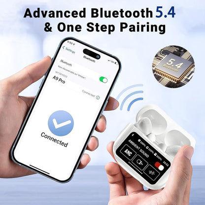 A9 Pro Smart Touch Earbuds