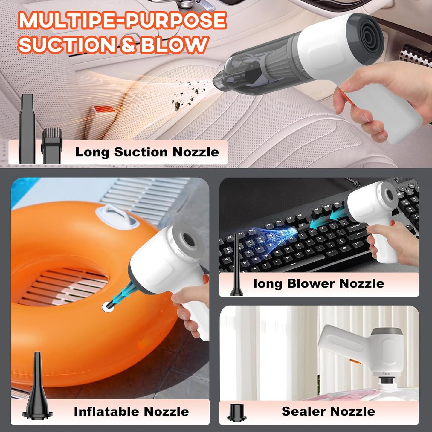 3 in 1 Handheld Vacuum Cleaner