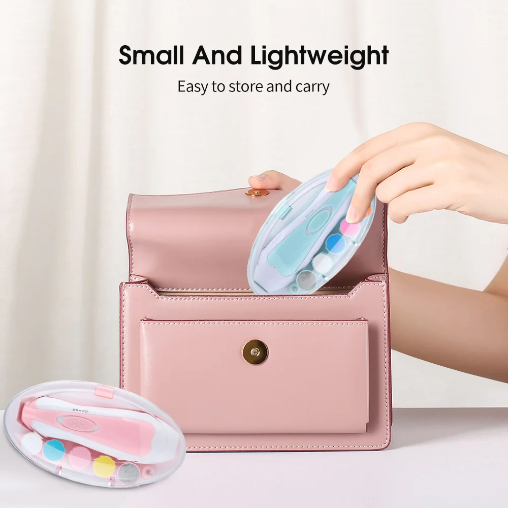 6 in1 Baby Nail Trimmer , Electric Nail Trimmer For Baby & Adult, Portable Versatile Newborn Toddler Nail Care