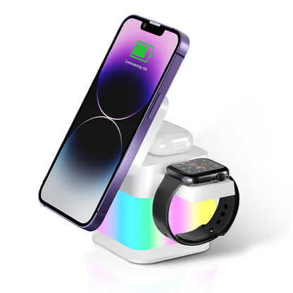 3 in 1 Rotatable Wireless Charger With Night Light