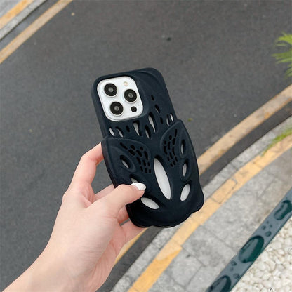 3D Hollow Silicone iPhone Case - Orange