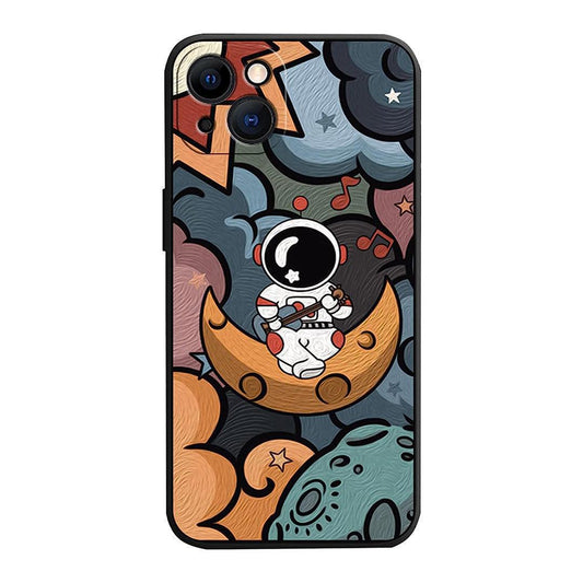 Astronaut Silicone iPhone Case - Multicolor