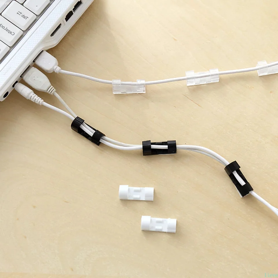 Wire Holding Clips | Self-Adhesive Cable Clips Organizer