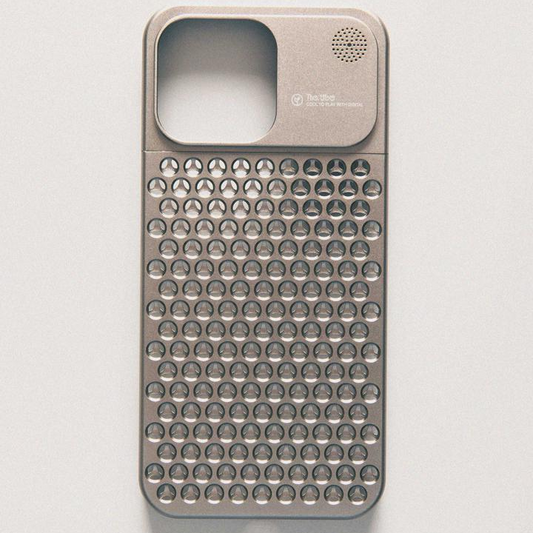 ALPHA Hybrid Metal Mesh iPhone Case - Desert Titanium
