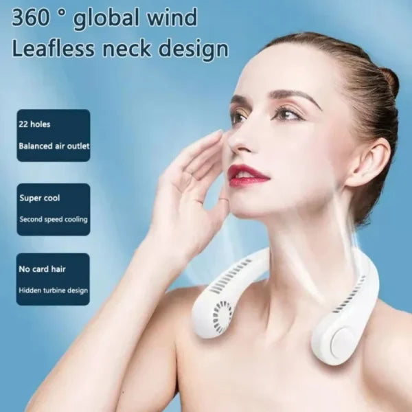 "NeckBreeze™ – Hands-Free Summer Relief"