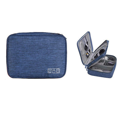 3 Layer Gadget Pouch Organizer - Wine Red